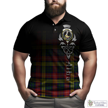 Dewar Tartan Polo Shirt Featuring Alba Gu Brath Family Crest Celtic Inspired Kid - Tartan Vibes Clothing
