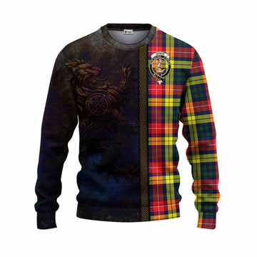 Dewar Tartan Family Crest Knitted Sweater Alba Gu Brath Be Brave Lion Ancient Style