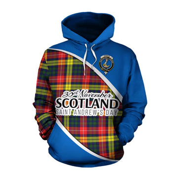 Dewar Family Crest Tartan Cotton Hoodie Celebrate Saint Andrew's Day in Style Pullover Hoodie XS - Tartan Vibes Clothing