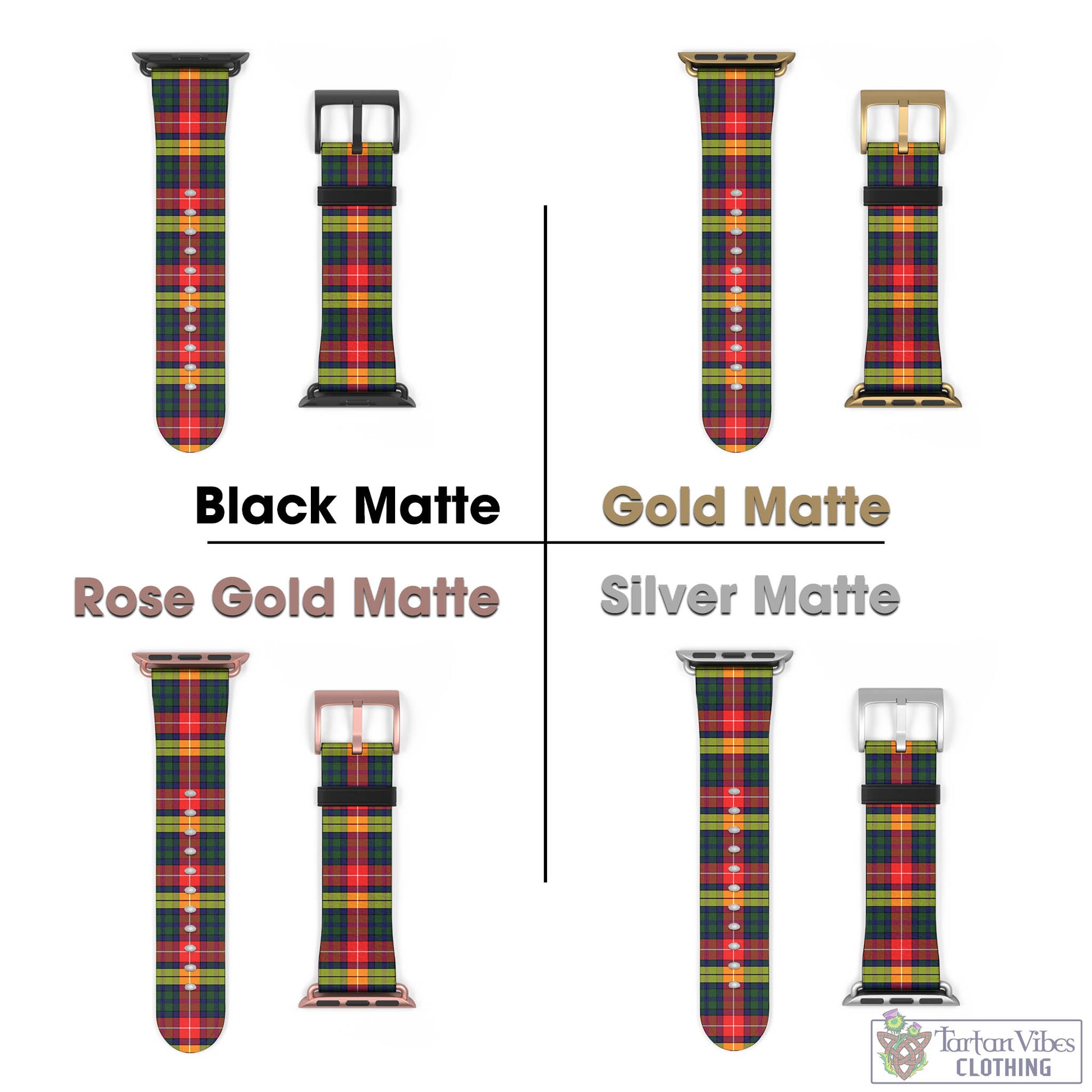 Dewar Tartan Watch Band 42 - 45 mm - Tartan Vibes Clothing