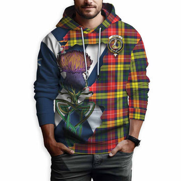 Dewar Tartan Family Crest Hoodie Scottish Thistle Celtic Inspired Pullover Hoodie - Tartan Vibes Clothing