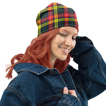 Dewar Tartan Beanies Hat Adult 10.8 × 11 inches - Tartan Vibes Clothing