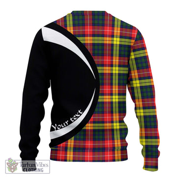 Dewar Tartan Ugly Sweater with Family Crest Circle Style - Tartan Vibes Clothing