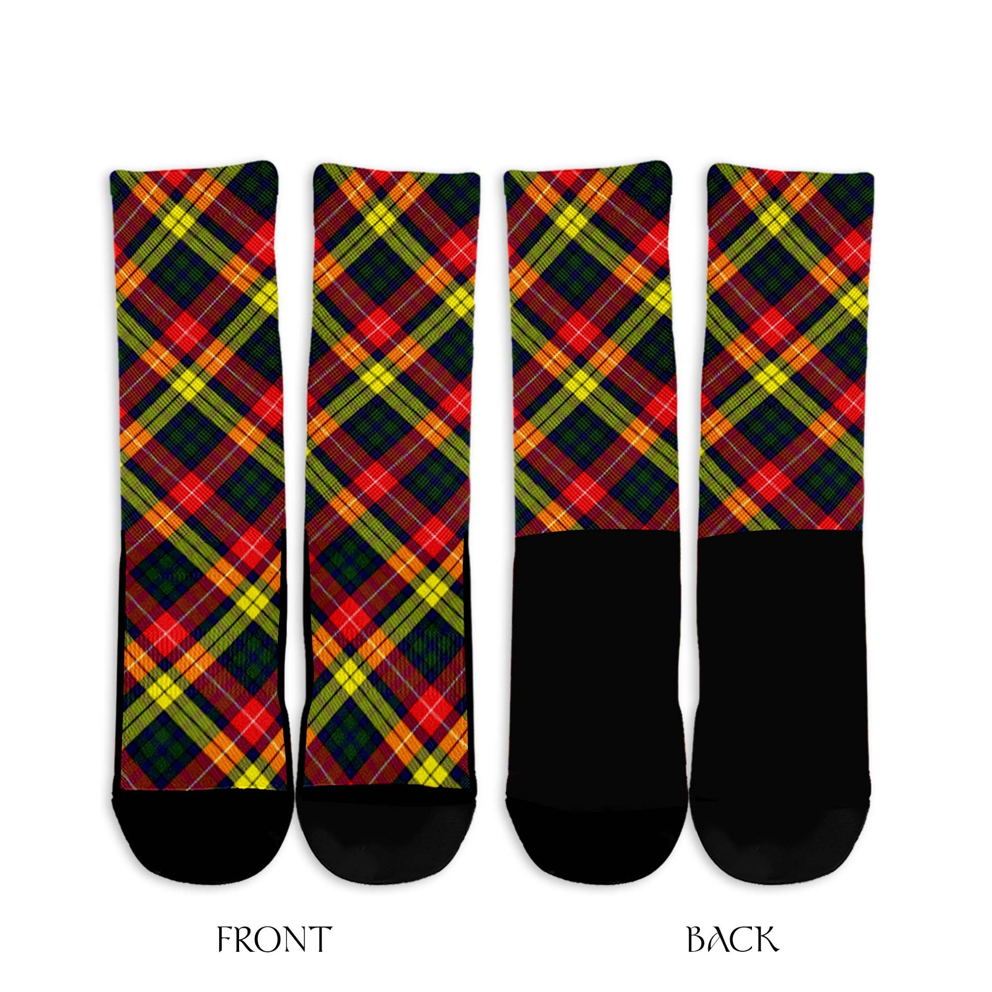 Dewar Tartan Crew Socks Cross Style - Tartan Vibes Clothing