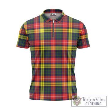 Dewar Tartan Zipper Polo Shirt - Tartan Vibes Clothing