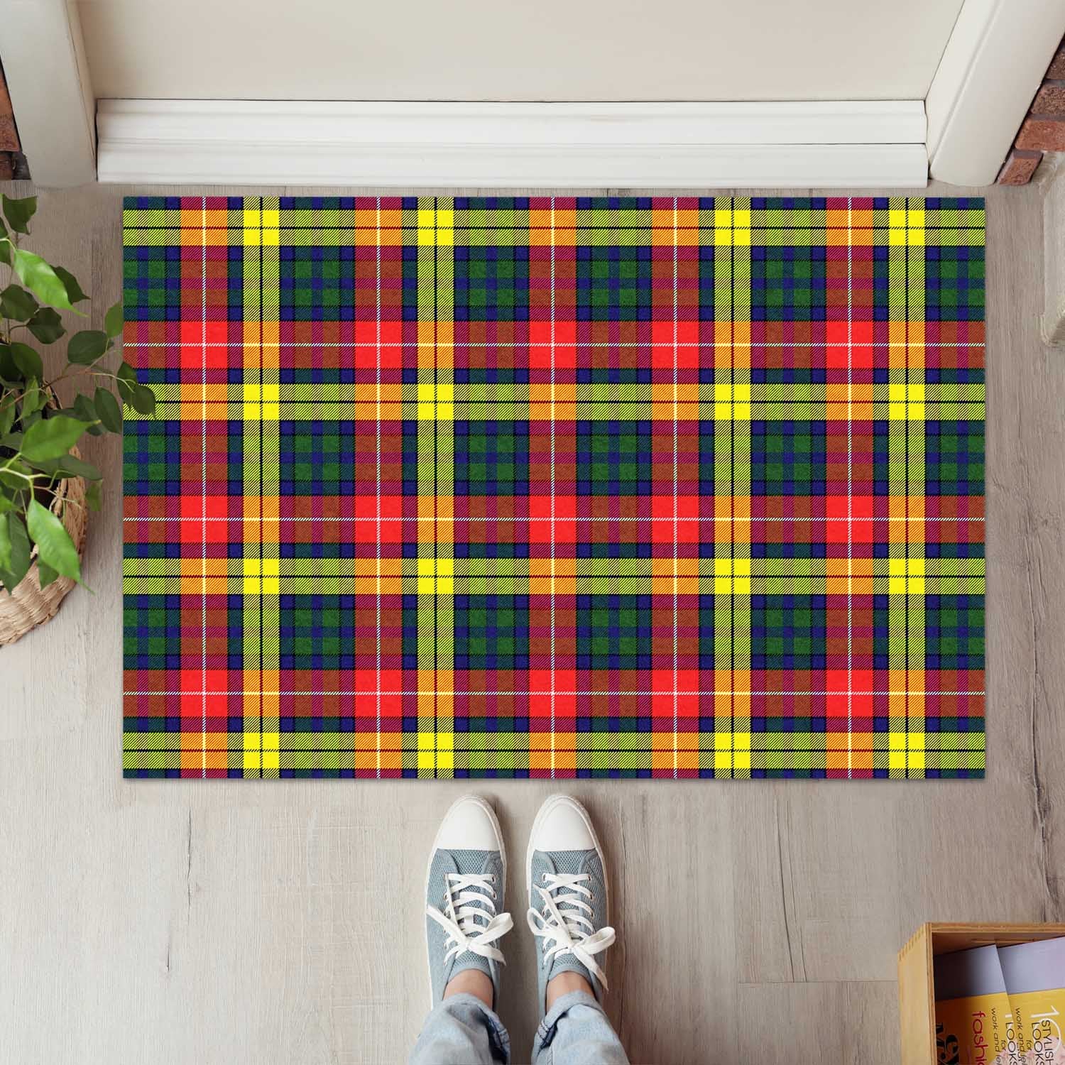 Dewar Tartan Rubber Doormat - Tartan Vibes Clothing