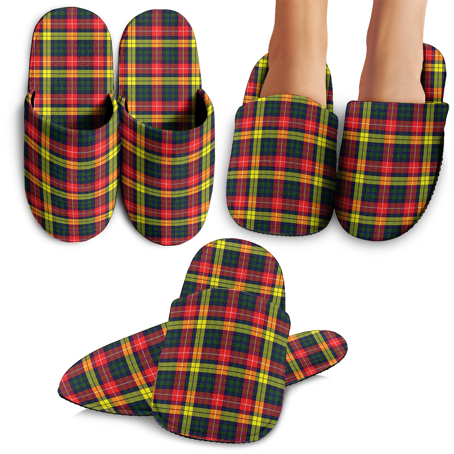 Dewar Tartan Home Slippers - Tartan Vibes Clothing