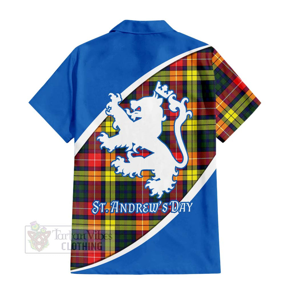 Dewar Family Crest Tartan Hawaiian Shirt Celebrate Saint Andrew's Day in Style - Tartan Vibes Clothing