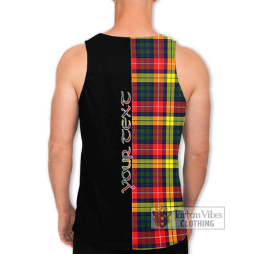 Dewar Tartan Men's Tank Top with Family Crest and Half Of Me Style - Tartan Vibes Clothing