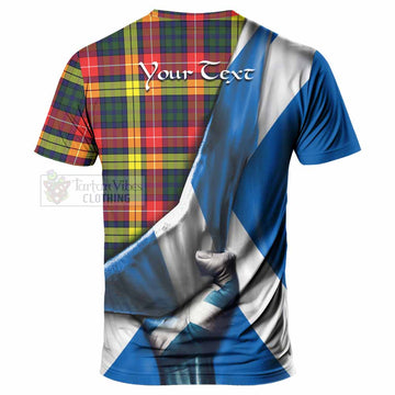 Dewar Tartan T-Shirt with Family Crest Scotland Patriotic Style - Tartan Vibes Clothing