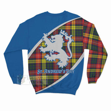 Dewar Family Crest Tartan Sweatshirt Celebrate Saint Andrew's Day in Style - Tartan Vibes Clothing