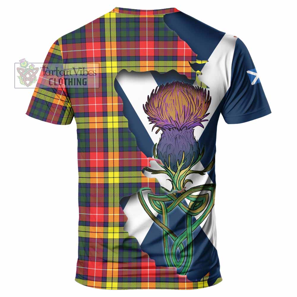 Dewar Tartan Family Crest T-Shirt Scottish Thistle Celtic Inspired - Tartan Vibes Clothing
