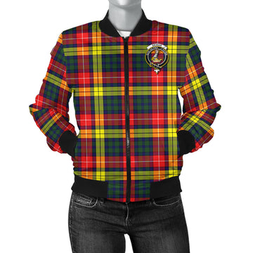 Dewar Tartan Bomber Jacket with Family Crest - Tartan Vibes Clothing