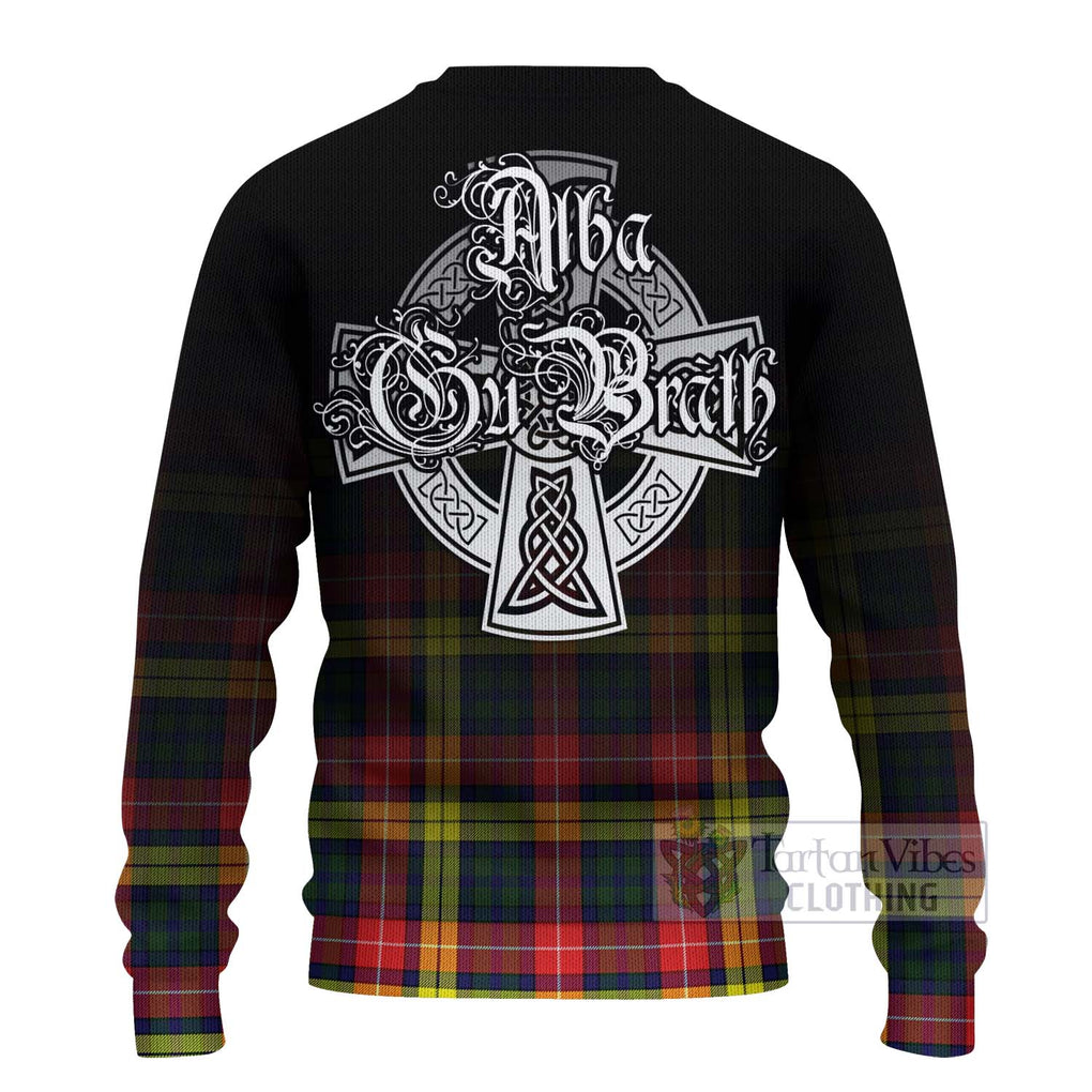 Dewar Tartan Ugly Sweater Featuring Alba Gu Brath Family Crest Celtic Inspired - Tartan Vibes Clothing