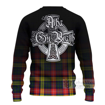 Dewar Tartan Ugly Sweater Featuring Alba Gu Brath Family Crest Celtic Inspired - Tartan Vibes Clothing