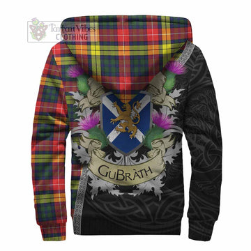 Dewar Tartan Family Crest Sherpa Hoodie Lion Rampant Royal Thistle Shield Celtic Inspired - Tartan Vibes Clothing