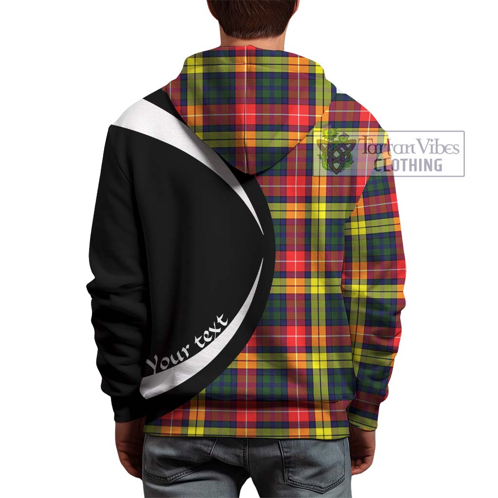 Dewar Tartan Hoodie with Family Crest Circle Style - Tartan Vibes Clothing
