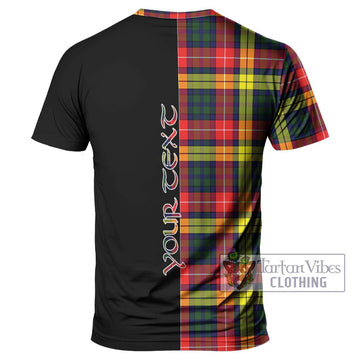 Dewar Tartan T-Shirt with Family Crest and Half Of Me Style - Tartan Vibes Clothing