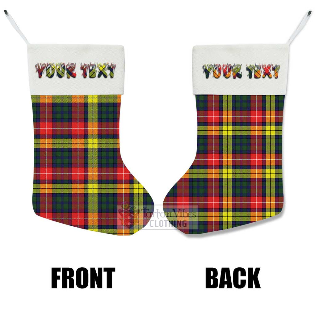 Dewar Tartan Christmas Stocking with Personalized Text - Tartan Vibes Clothing