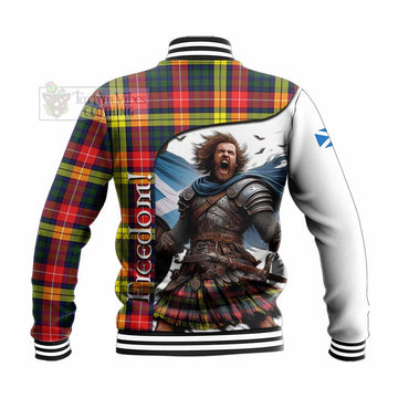 Dewar Crest Tartan Baseball Jacket Inspired by the Freedom of Scottish Warrior - Tartan Vibes Clothing