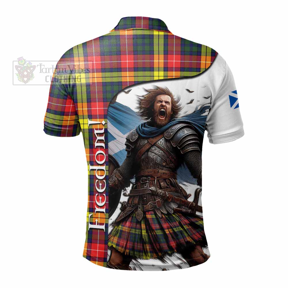 Dewar Crest Tartan Polo Shirt Inspired by the Freedom of Scottish Warrior - Tartan Vibes Clothing