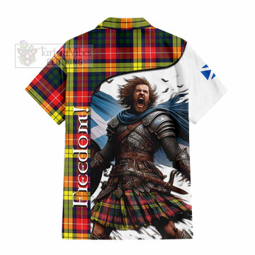 Dewar Crest Tartan Hawaiian Shirt Inspired by the Freedom of Scottish Warrior - Tartan Vibes Clothing