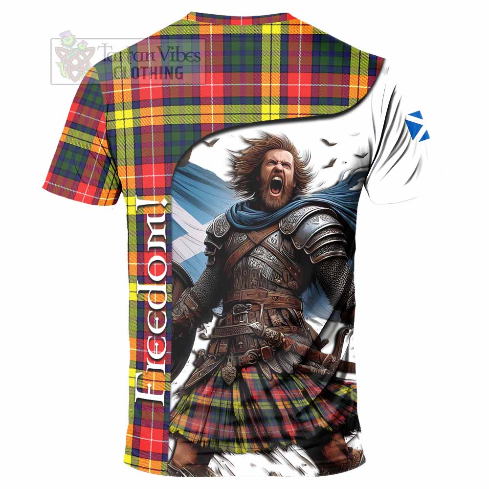 Dewar Crest Tartan T-Shirt Inspired by the Freedom of Scottish Warrior - Tartan Vibes Clothing