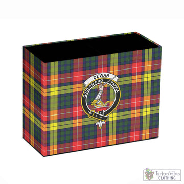 Dewar Tartan Pen Holder with Family Crest - Tartan Vibes Clothing