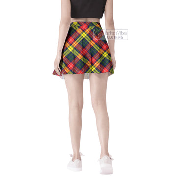 Dewar Tartan Women's Plated Mini Skirt