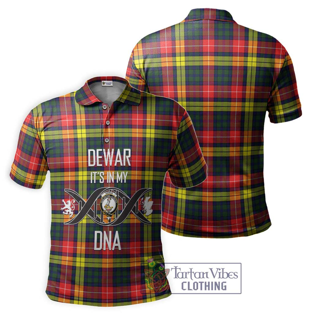 Dewar Tartan Polo Shirt with Family Crest DNA In Me Style - Tartan Vibes Clothing