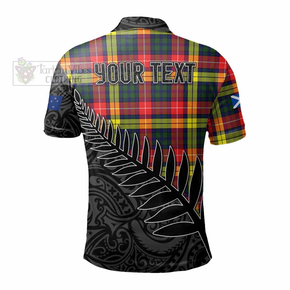 Dewar Crest Tartan Polo Shirt with New Zealand Silver Fern Half Style - Tartan Vibes Clothing