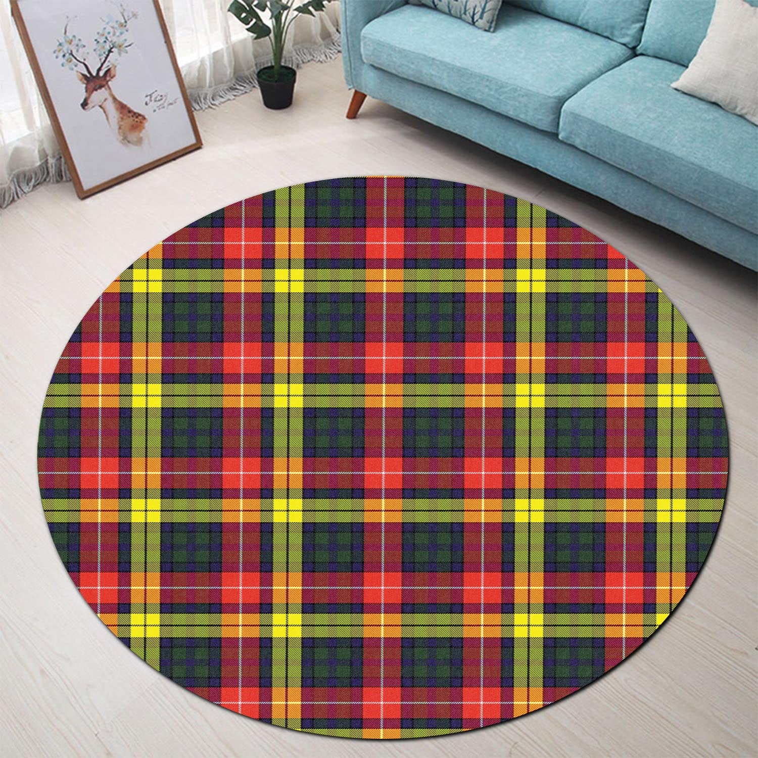 Dewar Tartan Round Rug - Tartan Vibes Clothing