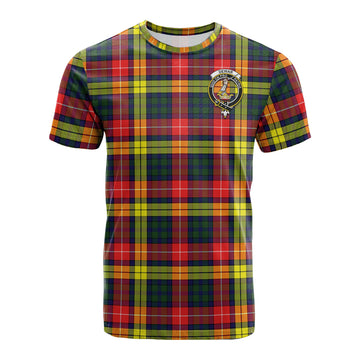Dewar Tartan T-Shirt with Family Crest - Tartan Vibes Clothing