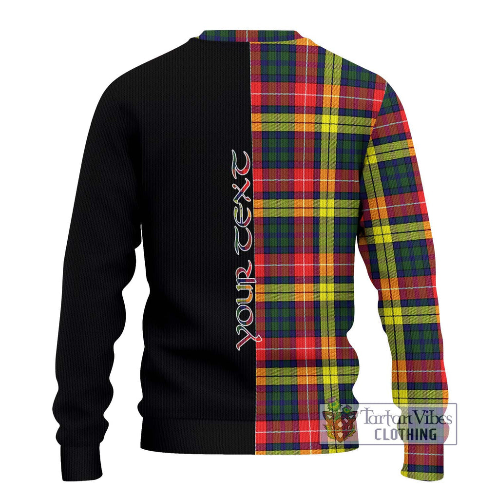Dewar Tartan Ugly Sweater with Family Crest and Half Of Me Style - Tartan Vibes Clothing