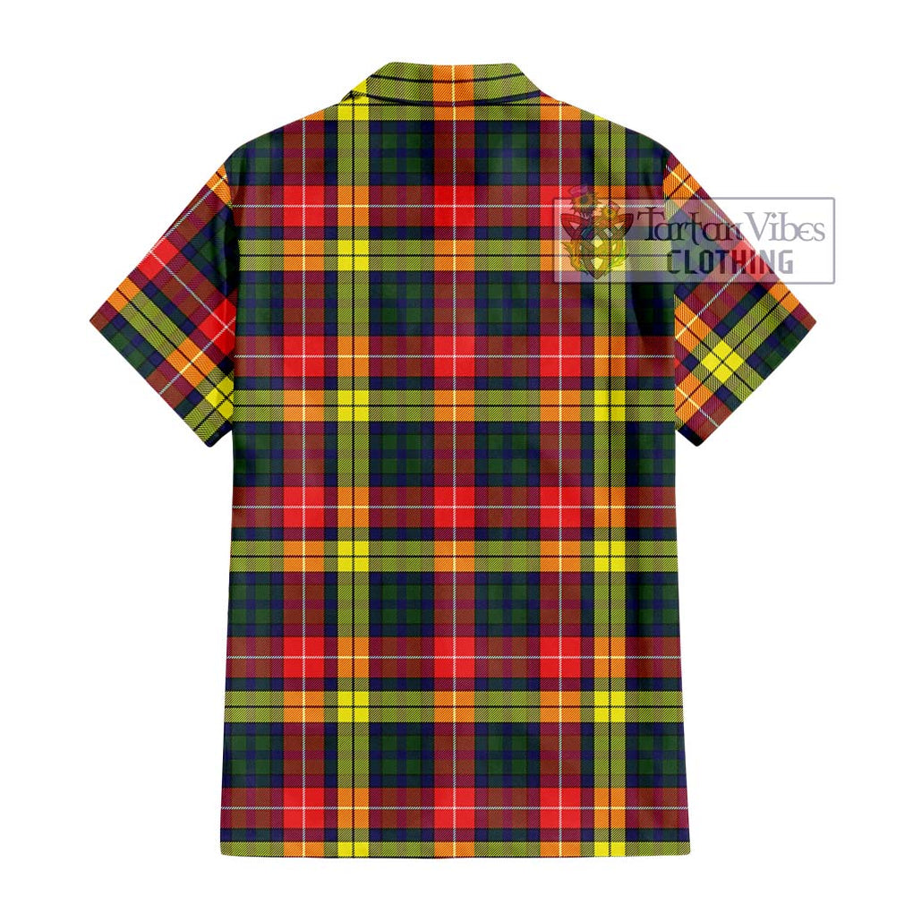 Dewar Tartan Hawaiian Shirt with Family Crest DNA In Me Style - Tartan Vibes Clothing