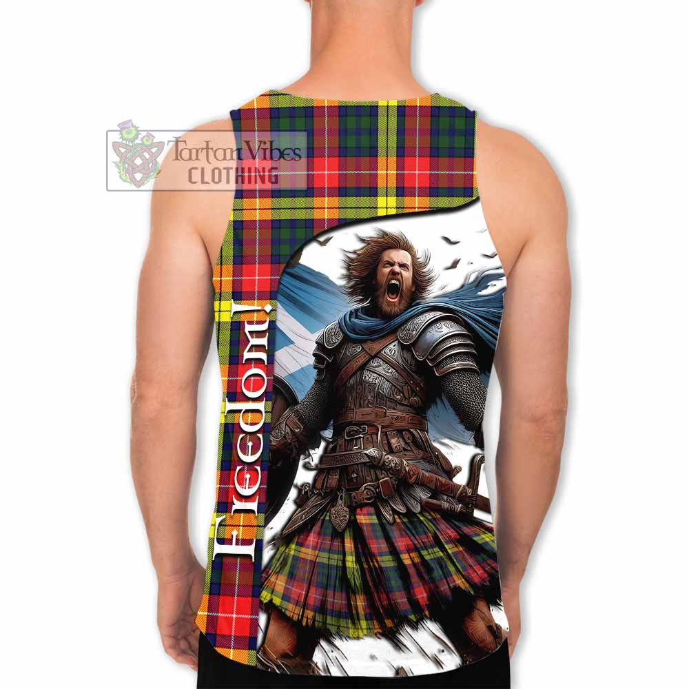 Dewar Crest Tartan Men's Tank Top Inspired by the Freedom of Scottish Warrior - Tartan Vibes Clothing