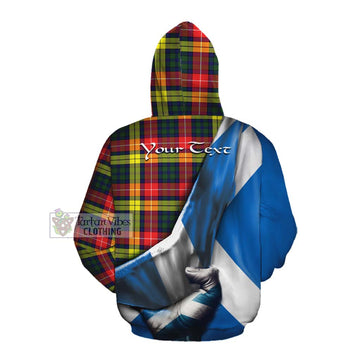 Dewar Tartan Cotton Hoodie with Family Crest Scotland Patriotic Style Pullover Hoodie - Tartan Vibes Clothing