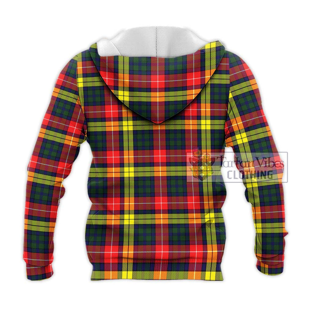 Dewar Tartan Knitted Hoodie with Family Crest DNA In Me Style - Tartan Vibes Clothing