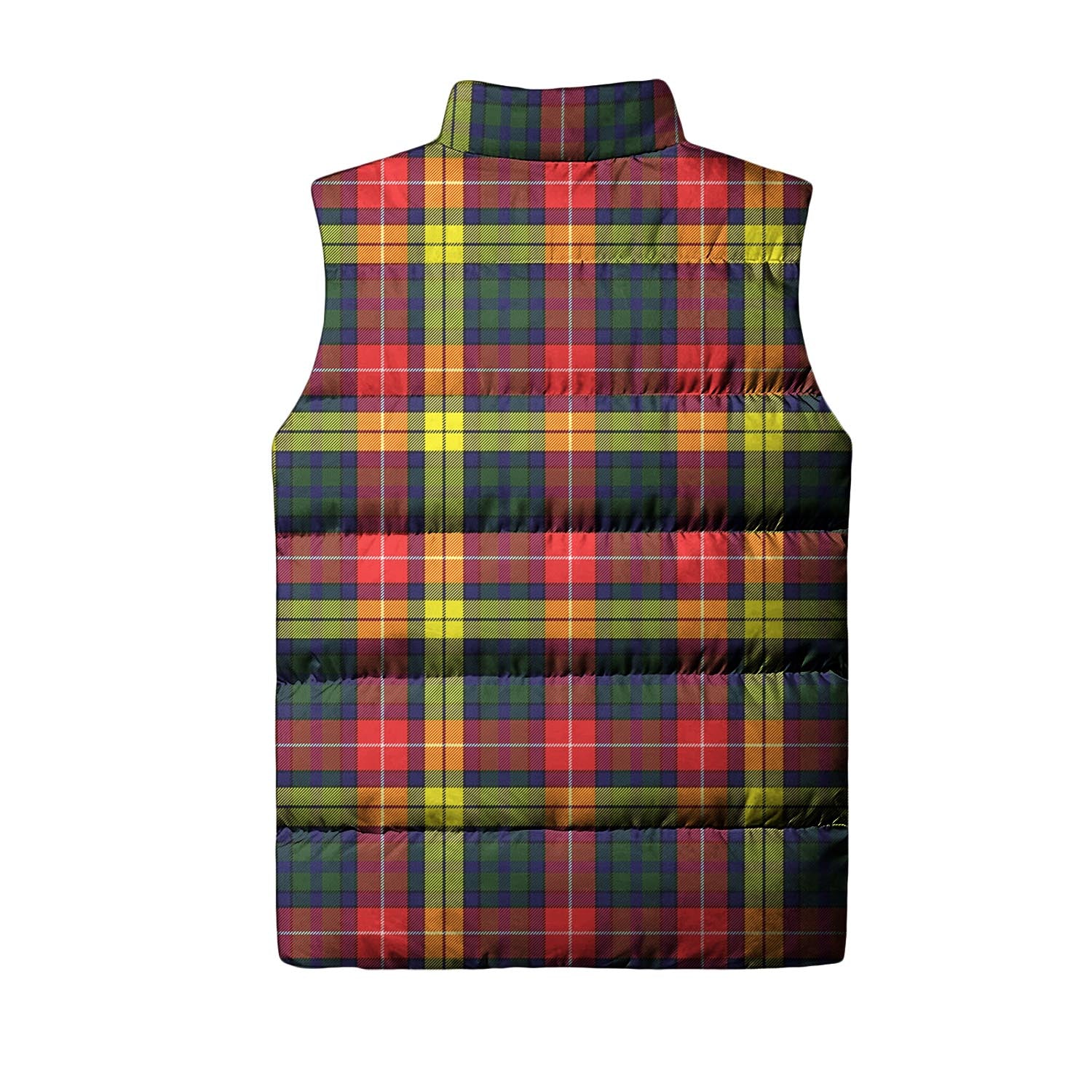 Dewar Tartan Sleeveless Puffer Jacket Unisex L - Tartan Vibes Clothing