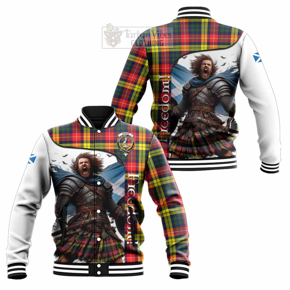 Dewar Crest Tartan Baseball Jacket Inspired by the Freedom of Scottish Warrior - Tartan Vibes Clothing