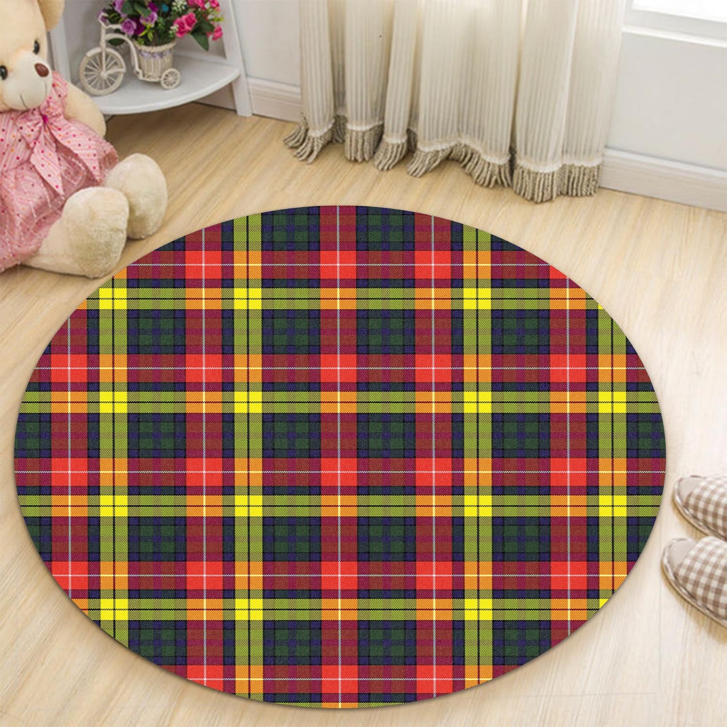 Dewar Tartan Round Rug - Tartan Vibes Clothing