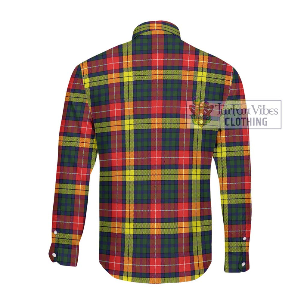 Dewar Tartan Long Sleeve Button Shirt with Family Crest DNA In Me Style - Tartanvibesclothing Shop