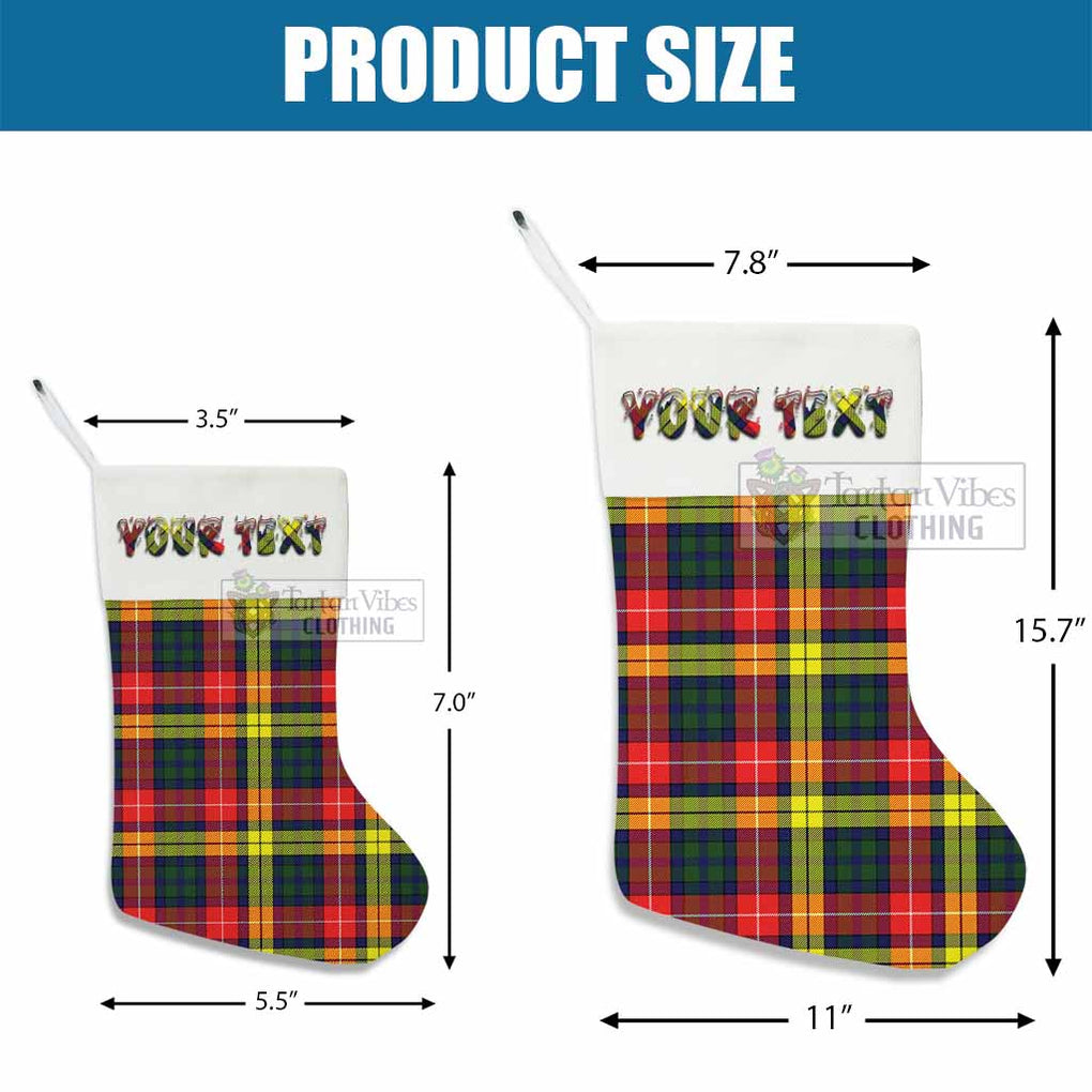 Dewar Tartan Christmas Stocking with Personalized Text - Tartan Vibes Clothing