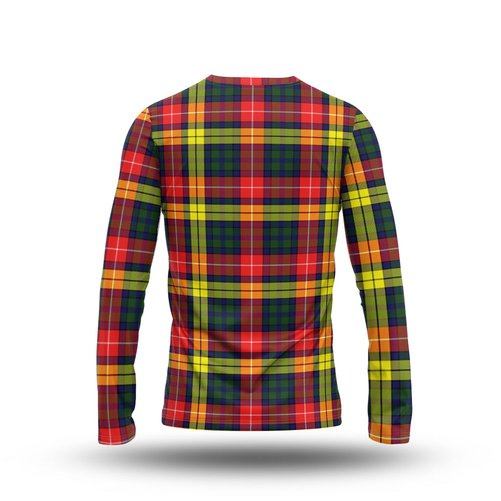 Dewar Tartan Long Sleeve T-Shirt with Family Crest - Tartan Vibes Clothing