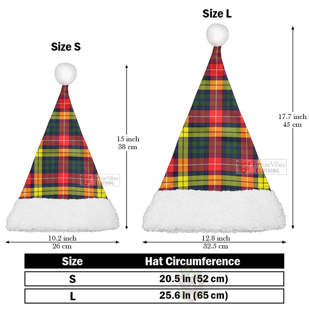 Dewar Tartan Christmas Santa Hats Christmas Hat L 25.6in (65cm) - Tartan Vibes Clothing