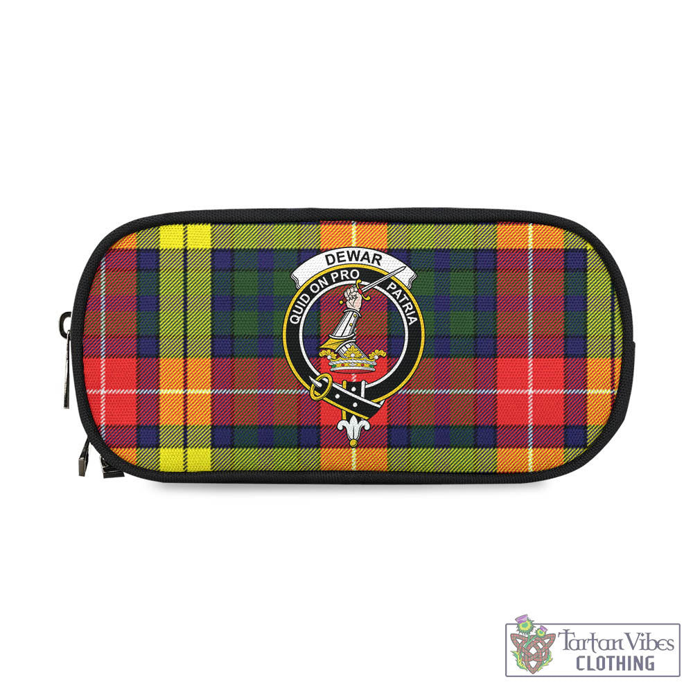 Dewar Tartan Pen and Pencil Case with Family Crest - Tartan Vibes Clothing