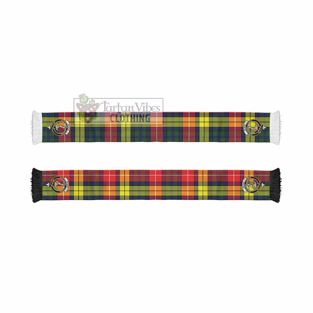 Dewar Tartan Ruffneck Scarf with Family Crest - Tartan Vibes Clothing