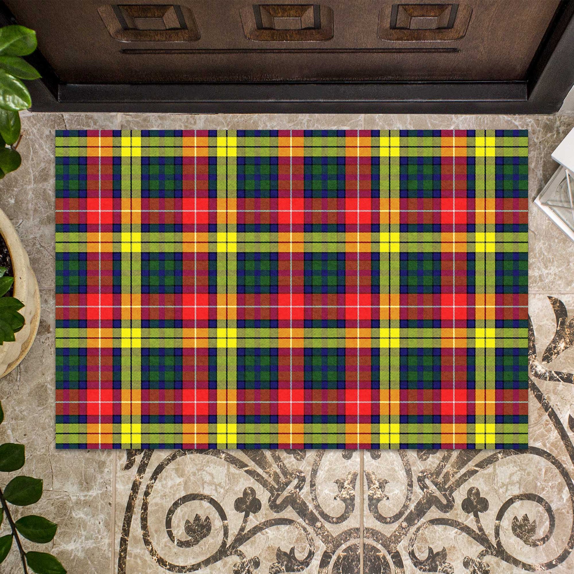 Dewar Tartan Rubber Doormat - Tartan Vibes Clothing