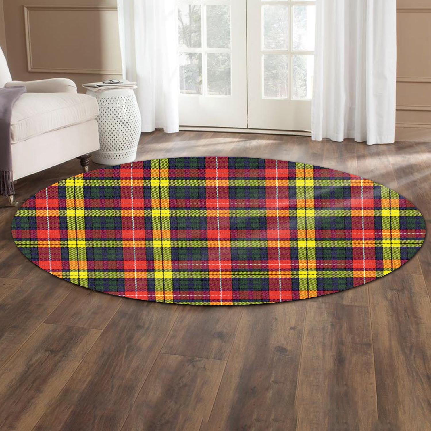 Dewar Tartan Round Rug - Tartan Vibes Clothing