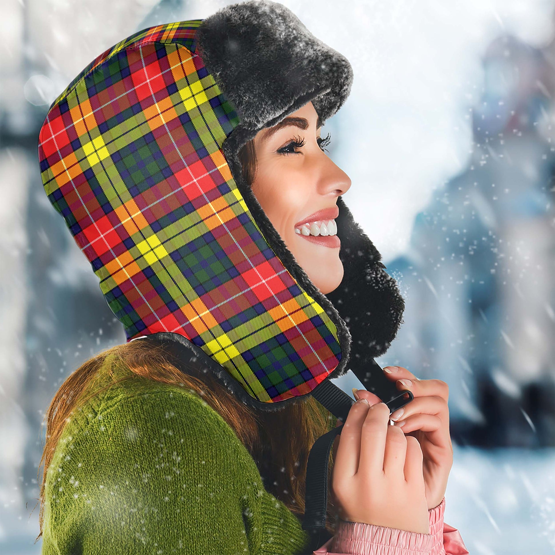 Dewar Tartan Winter Trapper Hat - Tartan Vibes Clothing